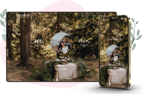 Model Purple flowers, tematica FOREST