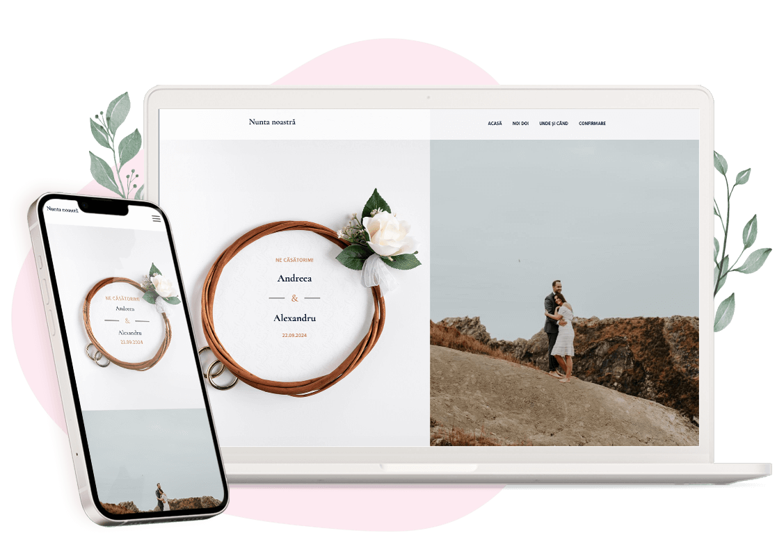 Invitatie model Timeless