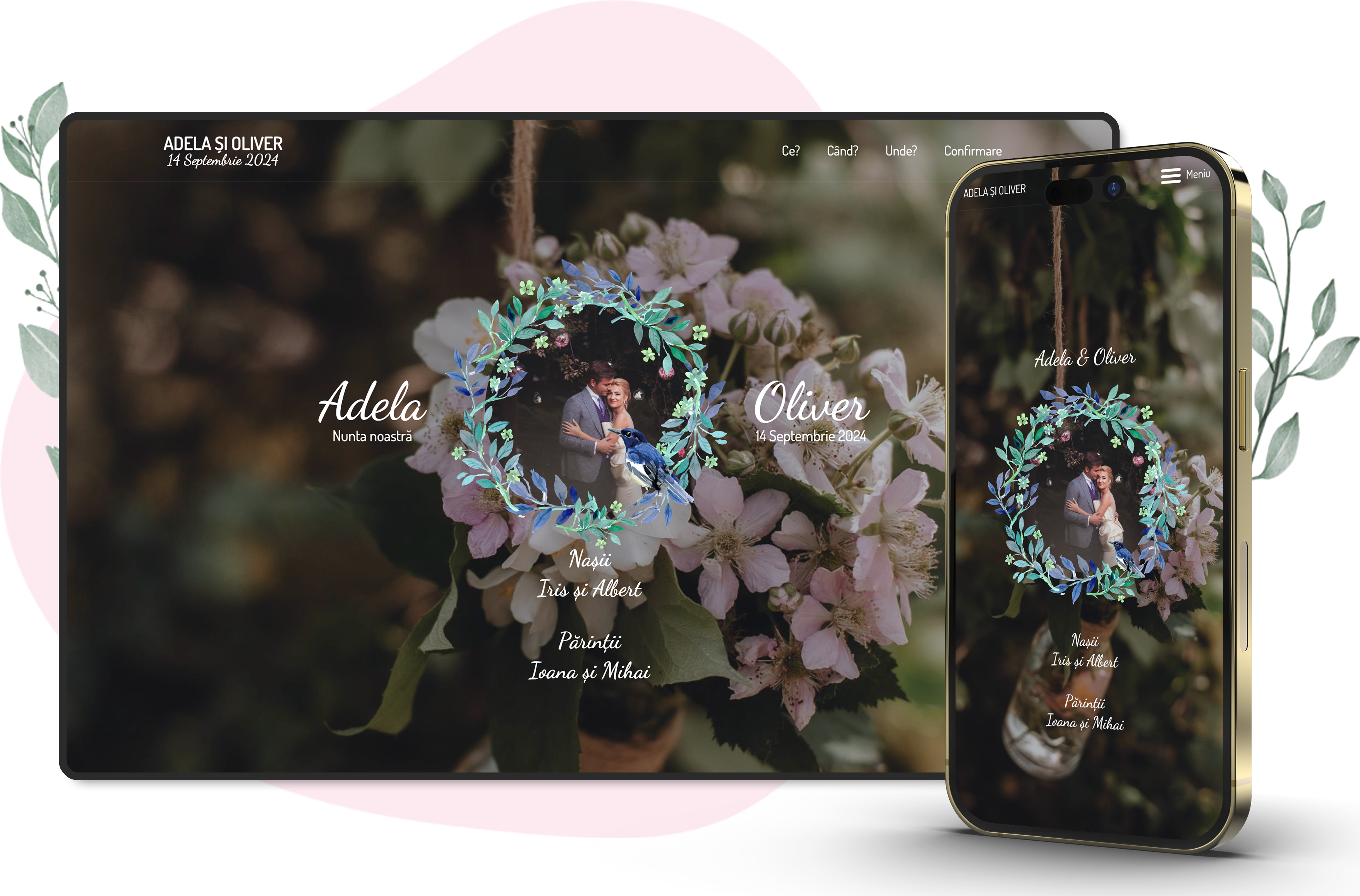 Model Purple flowers, tematica ORIGINAL